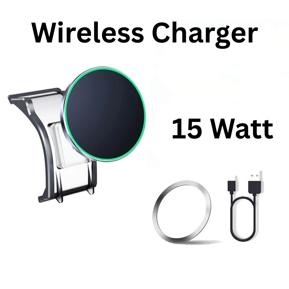 Premium MagSafe - kompatible Handyhalterung für BMW 3er & 4er Facelift G20 G21 G22 G23 LCI | M3 G80 | M4 G82 G83 – Lüftungsgitter Smartphone Halter mit Wireless Charging - CarWorlds GmbH