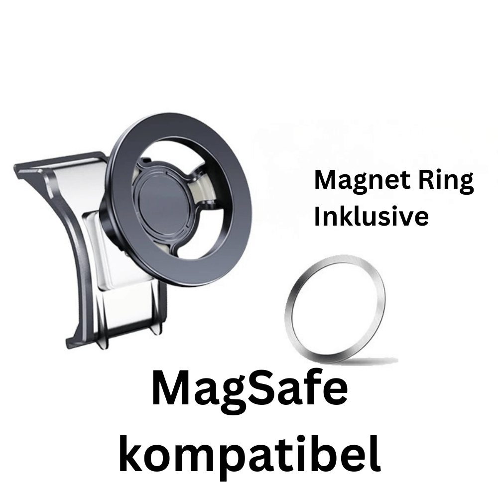 Premium MagSafe - kompatible Handyhalterung für BMW 3er & 4er Facelift G20 G21 G22 G23 LCI | M3 G80 | M4 G82 G83 – Lüftungsgitter Smartphone Halter mit Wireless Charging - CarWorlds GmbH